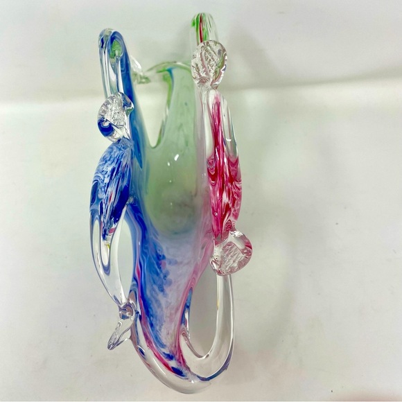 Vintage glass basket in perfect condition with no flaws - Picture 7 of 9